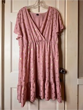 SHEIN Pink Curve 3XL Dress